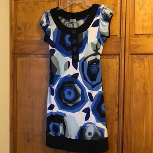 Maurice’s Blue Black Floral Dress Small
